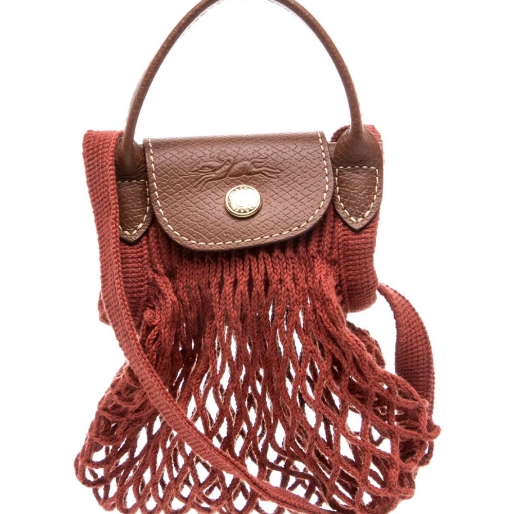 Longchamp LE PLIAGE FILET XS MESH BAG - Rust